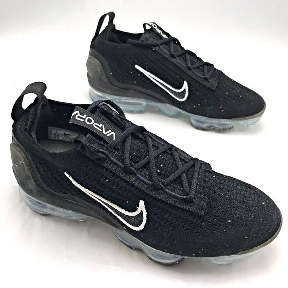 Nike Air Vapormax 2021 FK Flyknit Black Silver White DC4112-002 Womens S… - Picture 5 of 7